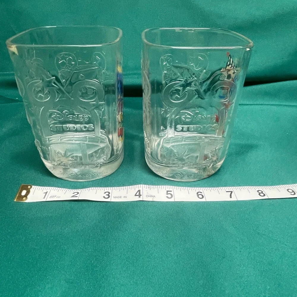 Disney Mickey Mouse Glass Tumblers - Multicolor